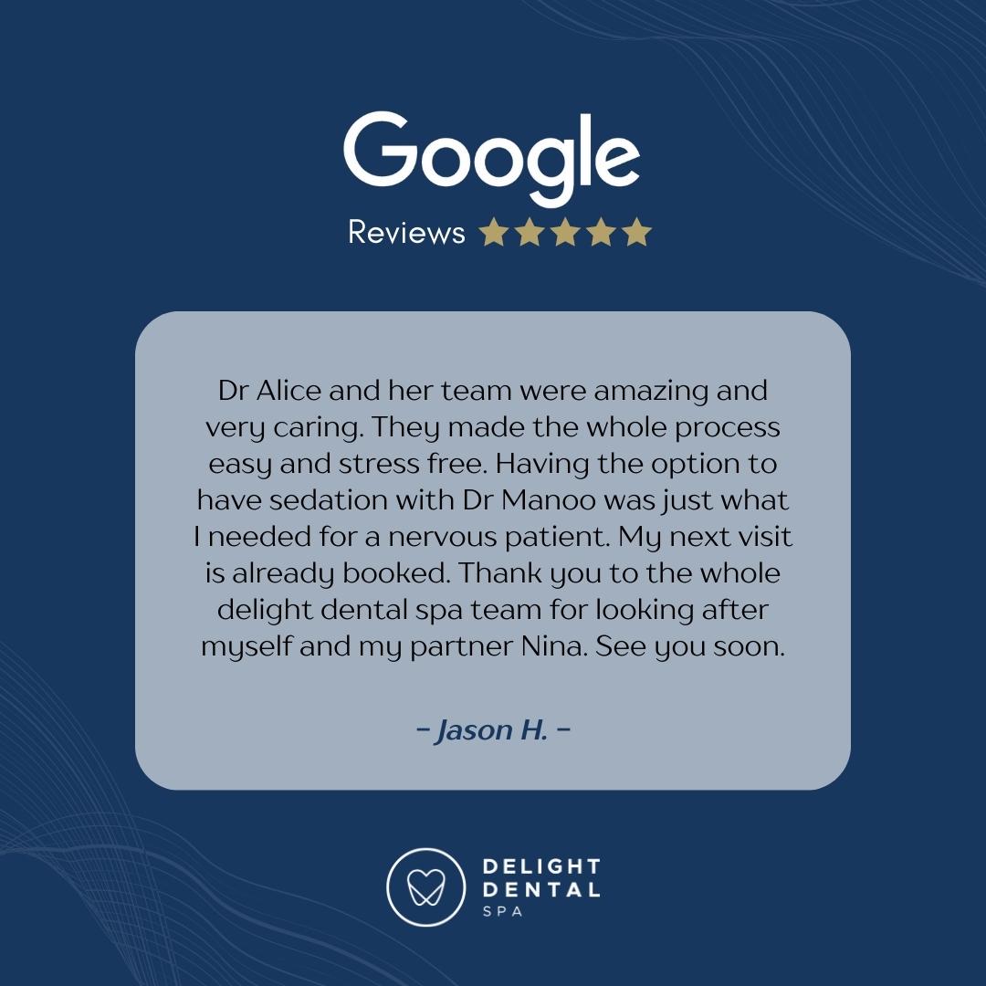 Reviews From Jason H For Delight Dental Spa In Mascot, Sydney