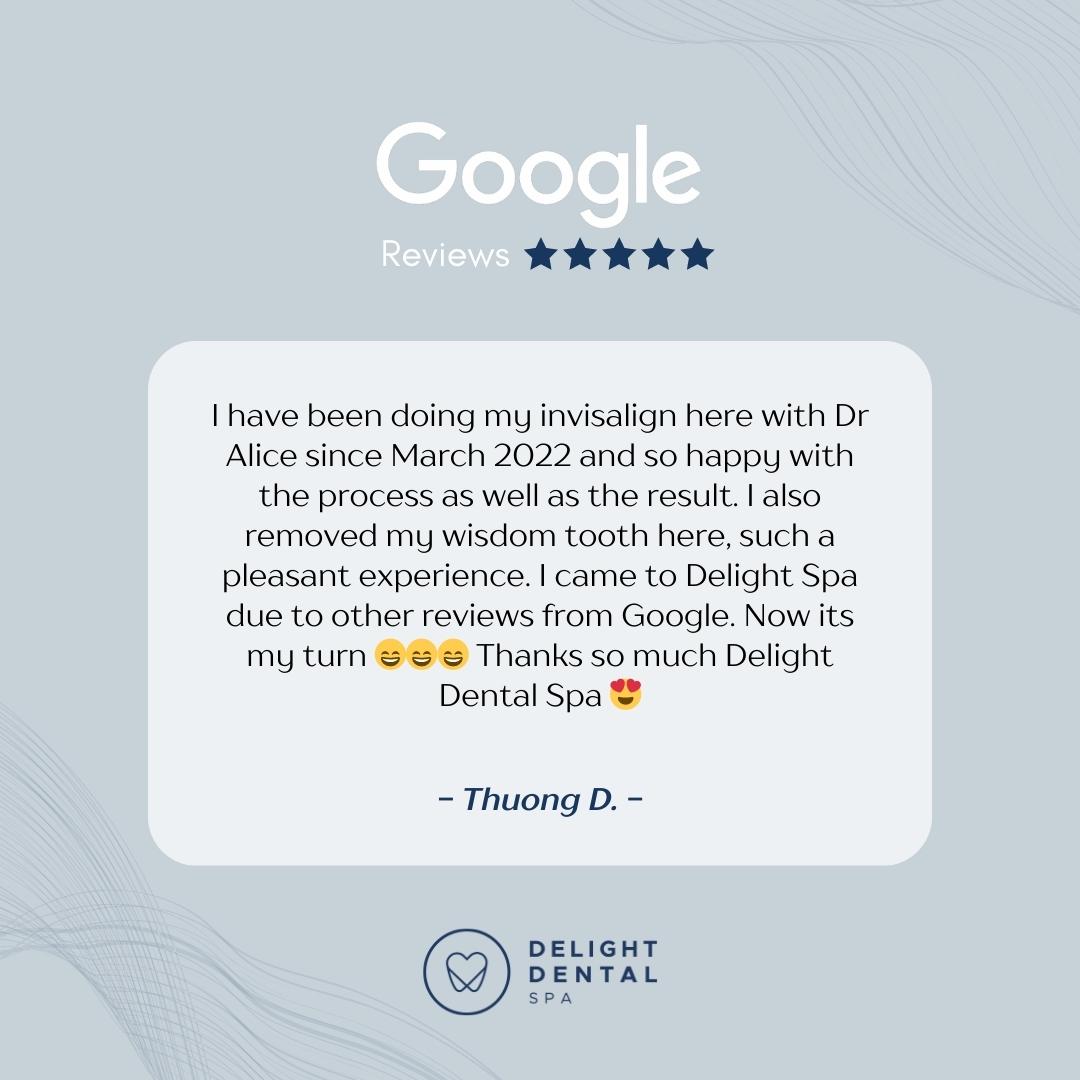 Reviews From Thuong D For Delight Dental Spa In Mascot, Sydney